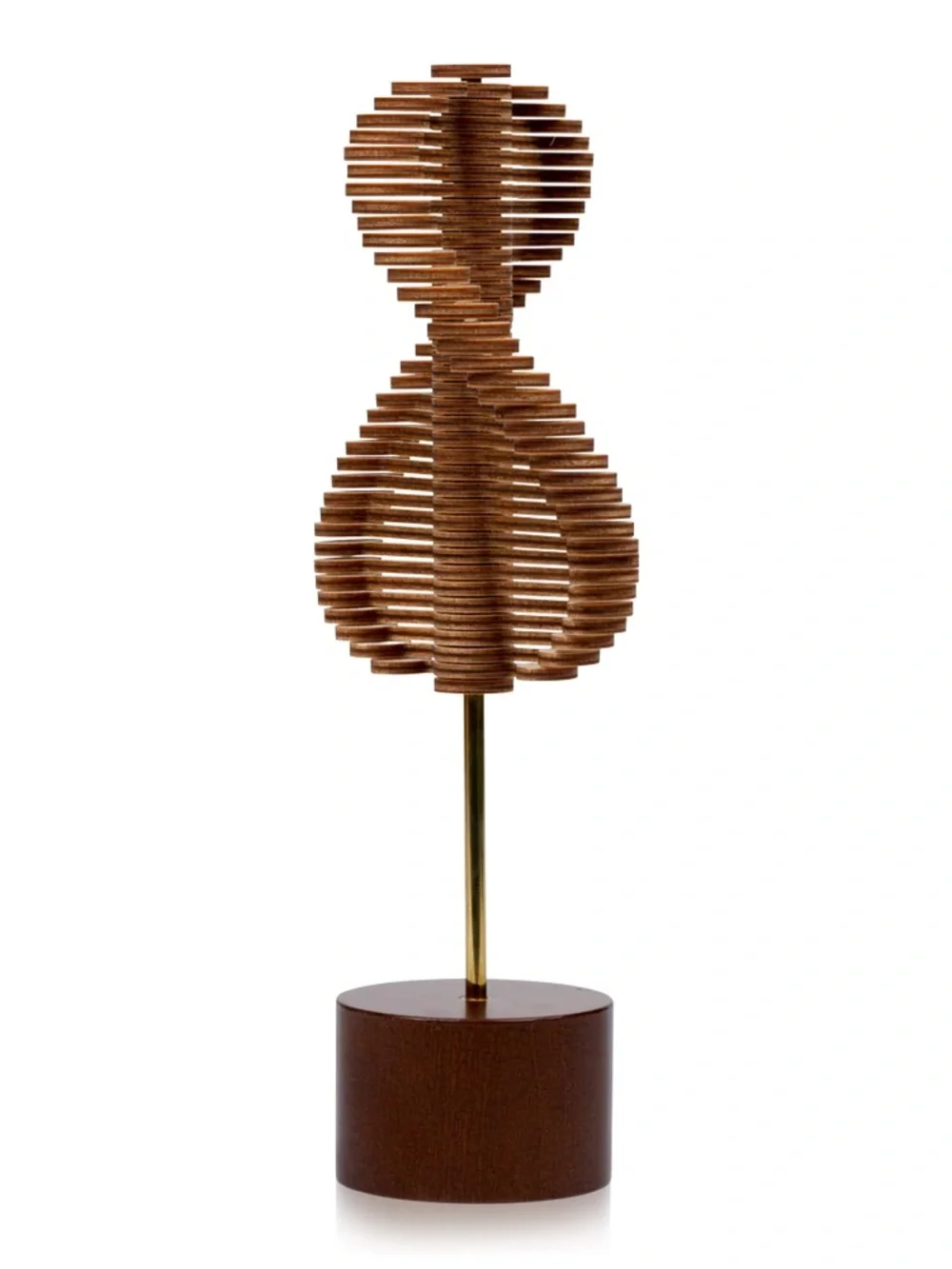 PlayableART Helicone Kinetic Tabletop Sculpture Art Toy MoMa Met Museum Wood
